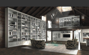 modello althea, mensole, mobili d'angeli, libreria a tutta altezza, libreria, zona tv, porta tv, vetrina in legno, lavorazione artigianale, cucina althea, libreria althea,